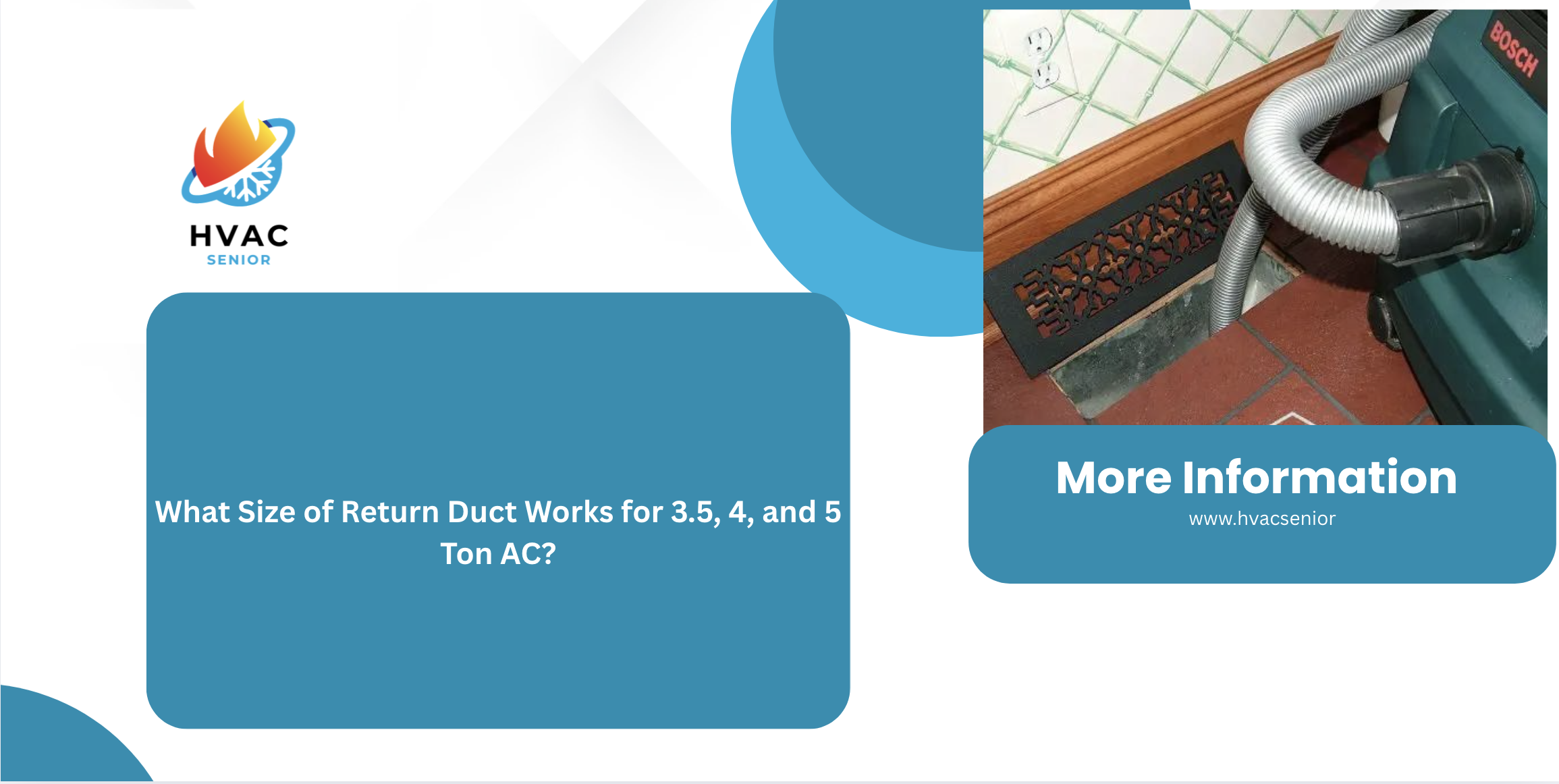 What Size of Return Duct Works for 3.5, 4, and 5 Ton AC