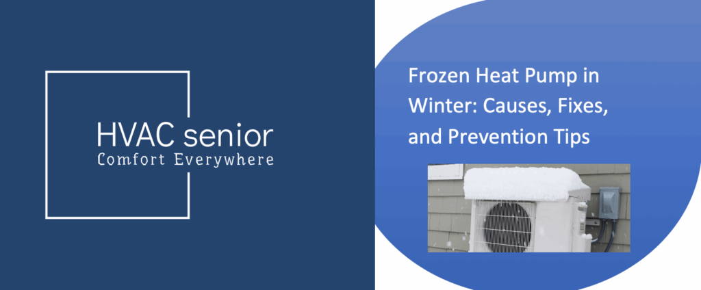 Frozen Heat Pump in Winter
