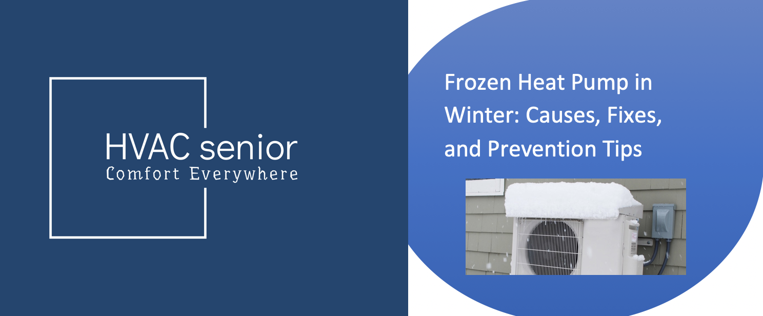 Frozen Heat Pump in Winter