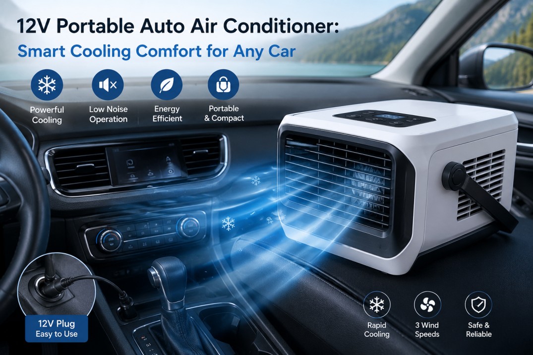 12V Portable Auto Air Conditioner: Smart Cooling Comfort for Any Car